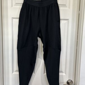 Under Armour Men's S UA Journey Rib Pants Black Fitness Pull On Joggers Banded